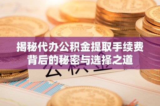 盐边揭秘代办公积金提取手续费背后的秘密与选择之道